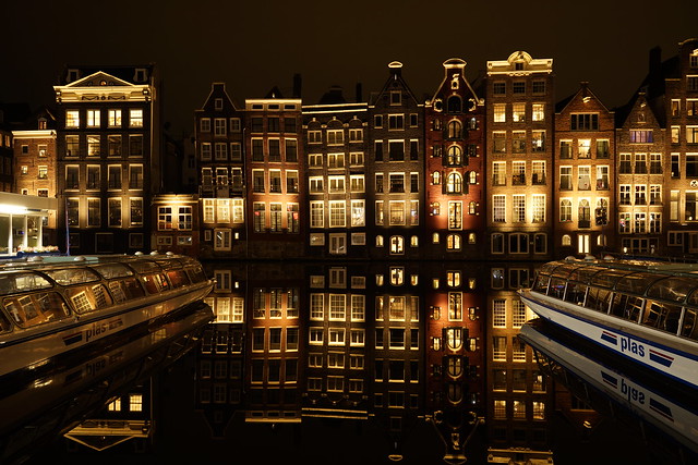 Amsterdam in perfect reflection
