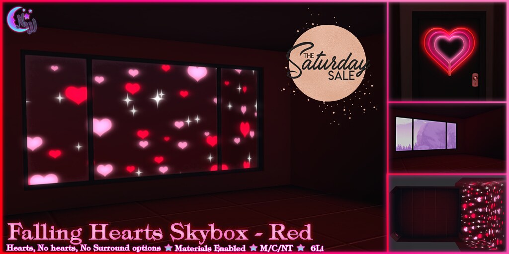*NW* Falling Hearts Skybox – Red