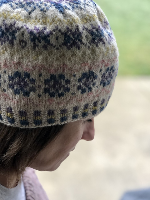 Karen (kmae64) took our Colourwork and Steeking Class during the fall of 2019 and wanted to try colourwork again...Here’s her Katie’s Kep knit using Jamieson & Smith 2 Ply Jumper weight yarn!