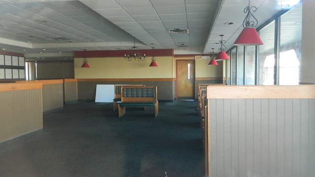 Ponderosa Steakhouse interior (closed)