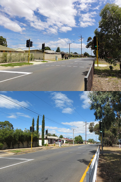 10-Year Challenge: Pedestrian Crossing on Wright Rd, Valley View/Para Vista (2011 vs 2021)