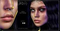 : O-CULT : Goth Nose Piercing with HUD