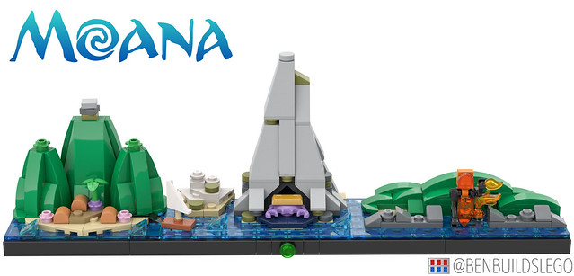 LEGO Moana skyline