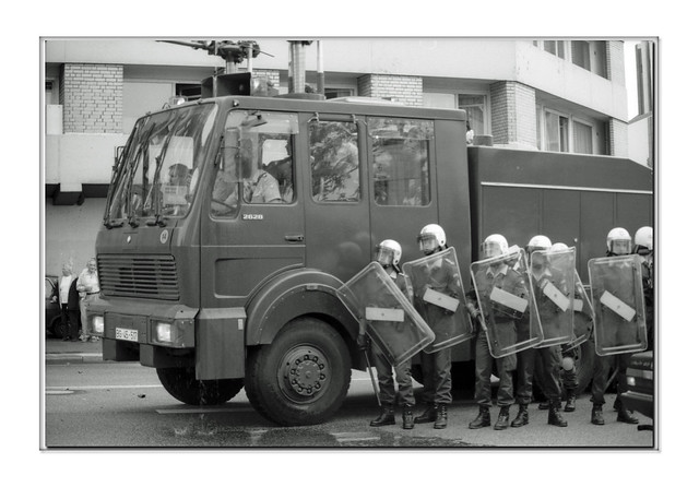 water gun, Warriors, Hamburg, Germany, June 6th 1990