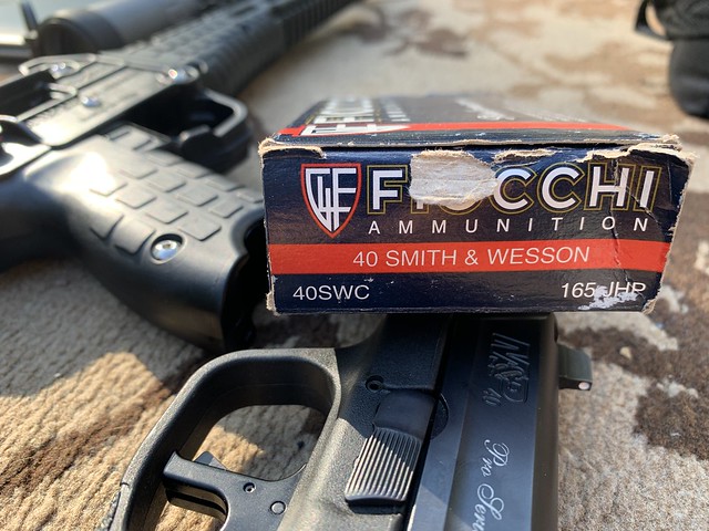 .40Smith and Wesson, 165gr JHP, Fiocchi