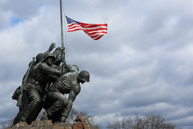 US Marine Corps War Memorial (Iwo Jima Memorial) in Arlington County, Virginia