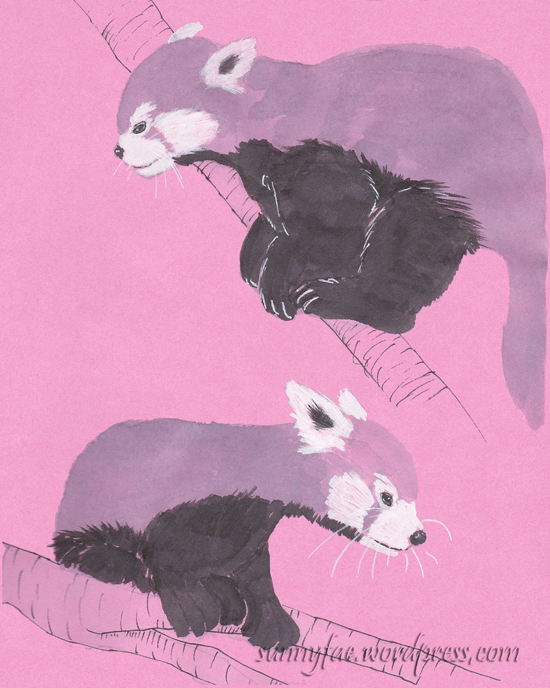 2 monotone panda  sketches