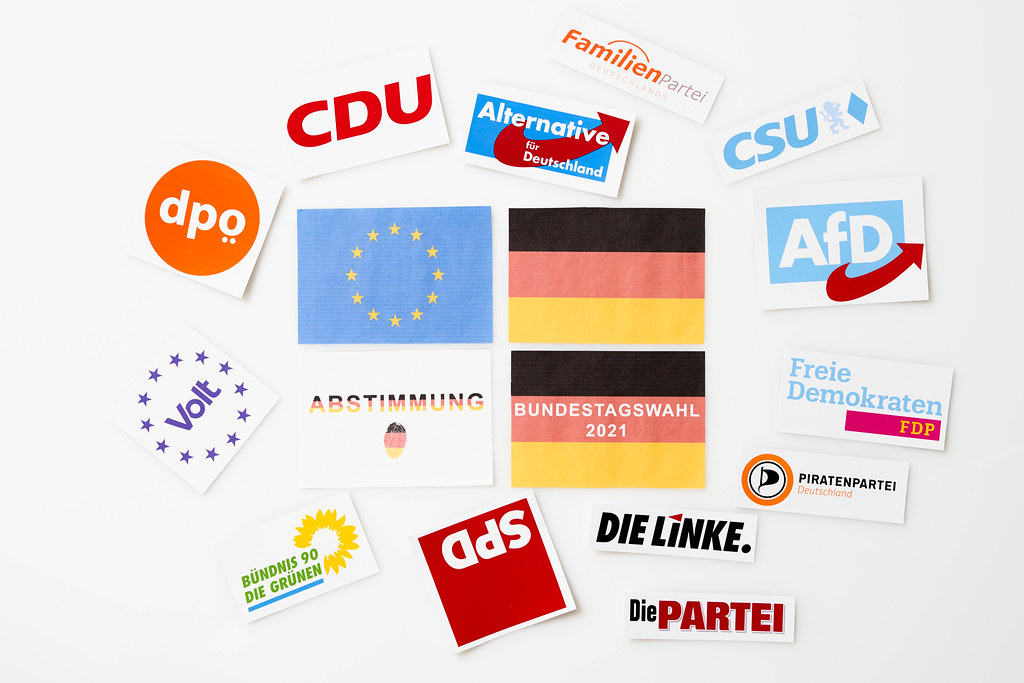 Parteien in Deutschland bei der Bundestagswahl 2021: Logos…