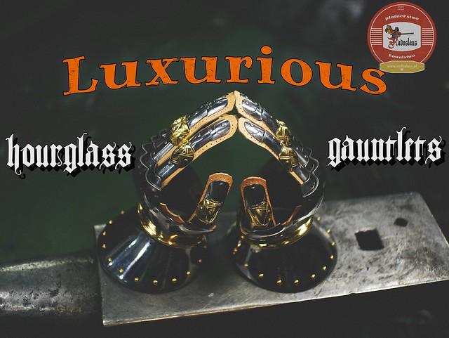 luxurious hourglass gauntlets