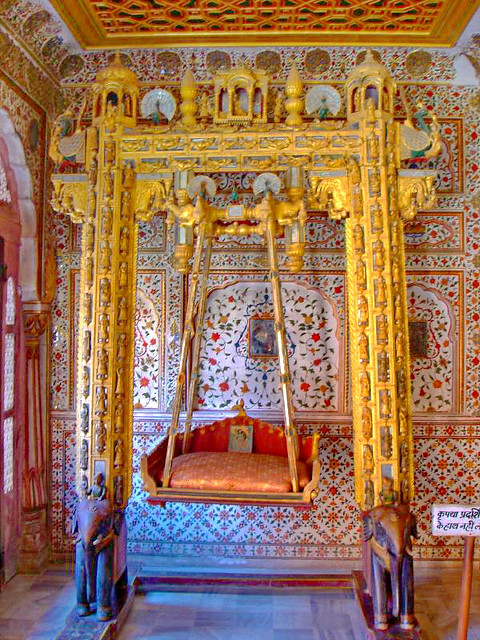 HBM!  Maharaja's Golden Swing at Junagarh Fort, Bikaner