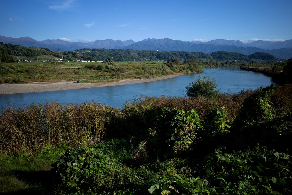 Chikumagawa riverside in Nakano city