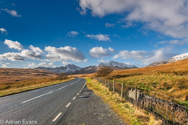 Road To Snowdon Mountain Wales