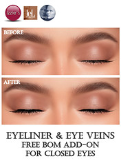 Free Eyeliner & Eye Veins (BOM add-on for Closed Eyes) for TLC