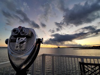 Sunset with Tower Optical Binoculars