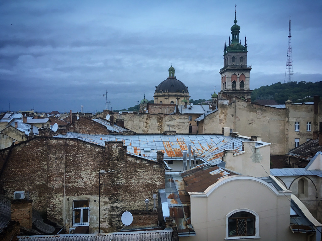 Old town of Lviv, Ukraine, May 2019