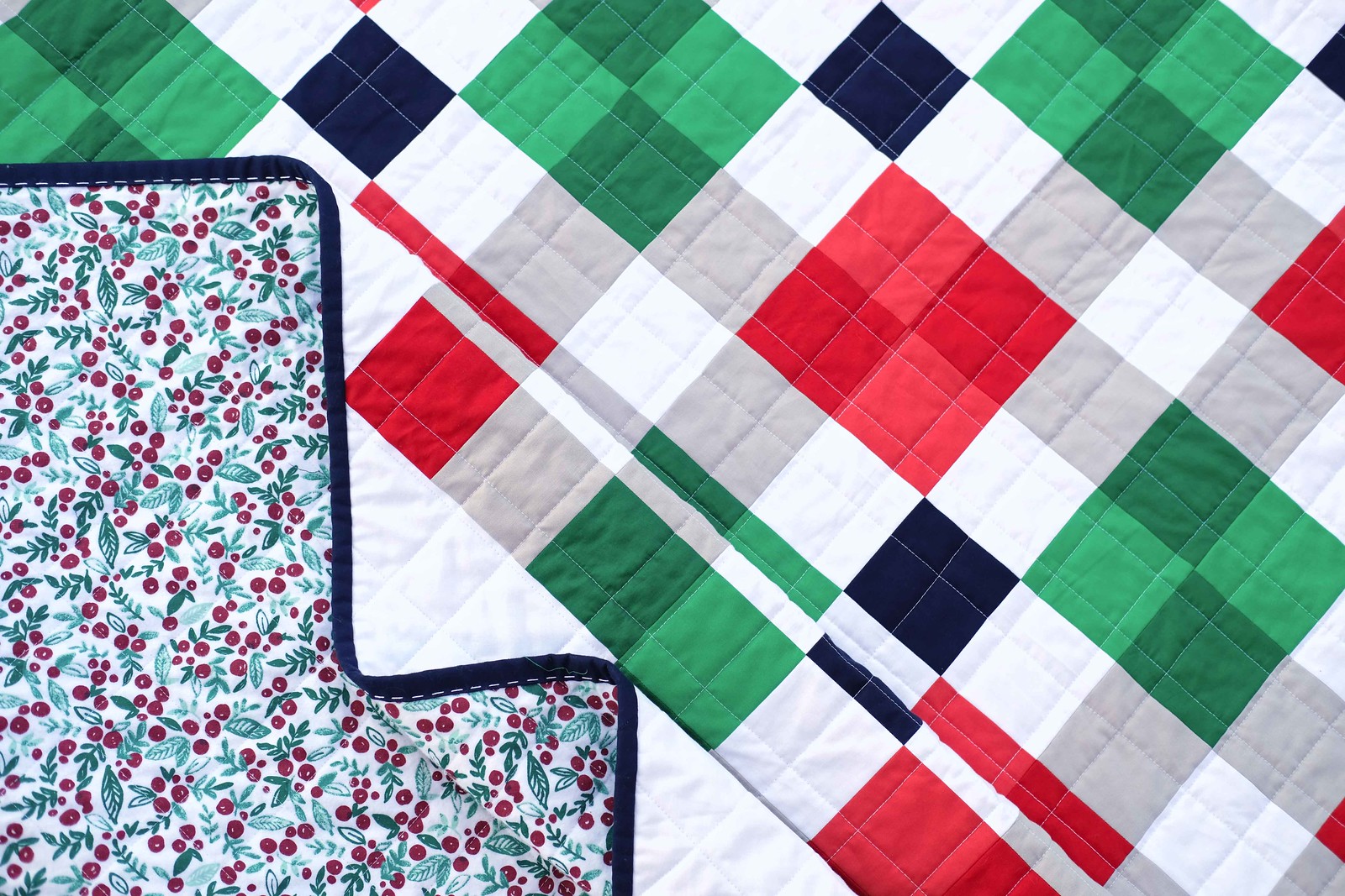 A Christmas Nancy Quilt - Kitchen Table Quilting