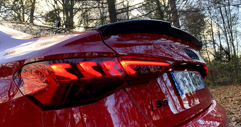 Essai Audi S3 Berline rouge Tango 2021