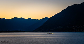 Dawn at Lago Maggiore Switzerland