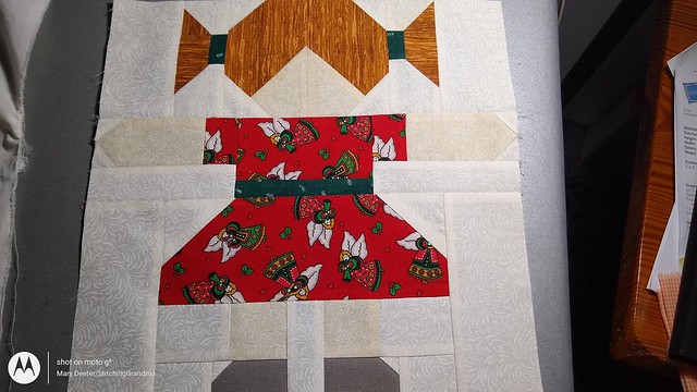 dolly block for Christmas quilt