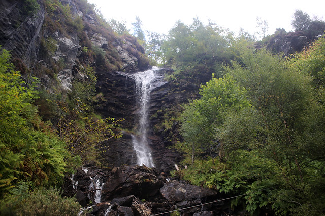 Waterfall beside the A890