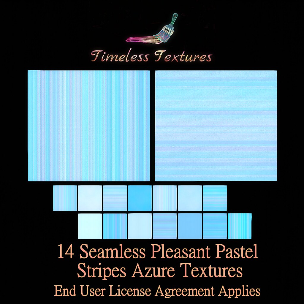 TT 14 Seamless Pleasant Pastel Stripes Azure Timeless Textures