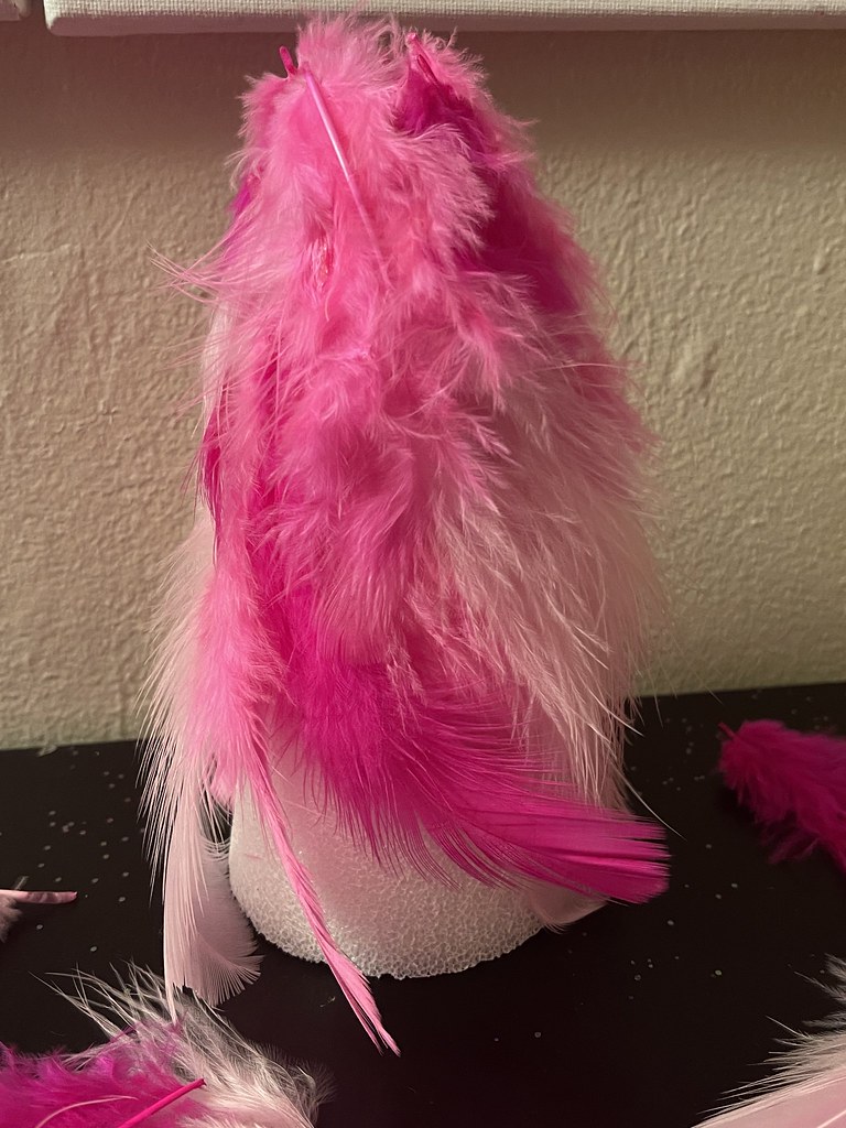 finished the second layer of feathers