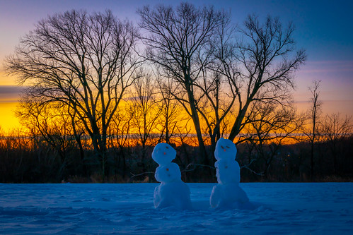 outside canon winter sunrise sunset color snowman snow landscape wisconsin eosr dawn nature trees sky