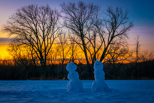 Snow Couple Sunrise