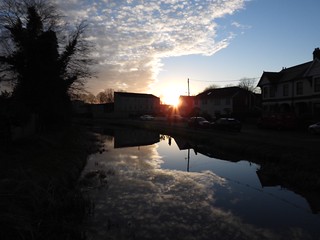 Monmouthshire-Brecon Canal, Broadweir Road, Old Cwmbran 21 January 2021