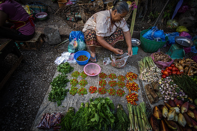 Spices And Herbs In Luang Prabang Market