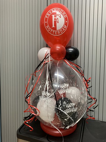 Kadoballon Verjaardag Feyenoord Rotterdam Voetbal | by Globos Ballonnen