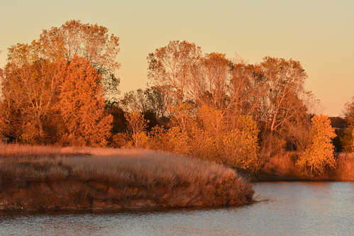 gold autumn sunset chisholmcreekpark wichita kansas