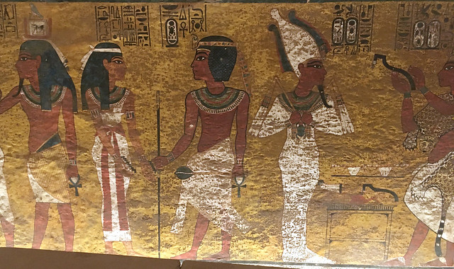 Theban Necropolis Valley of the Kings Tomb of Tutankhamun XVIII Dyn (Burial Chamber) Nut Tutankhamun & Tutankhamun as Osiris (1e)