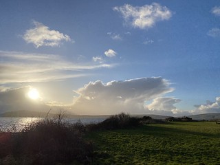 Sun and cloud at Toward