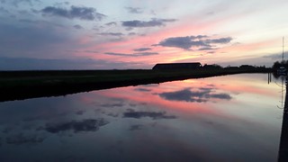 Backyard reflections at the end of the day, Woudsend