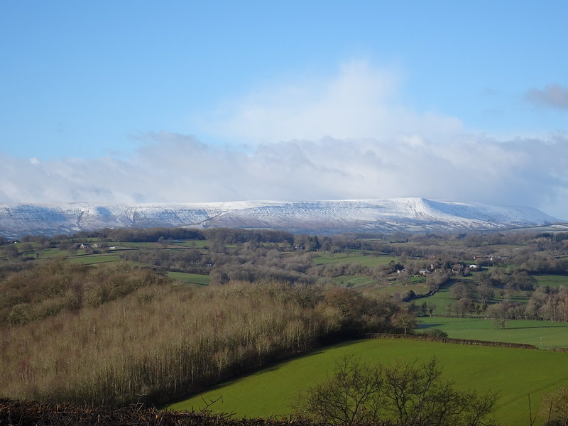 Hay Bluff, the Cat's Back and Hatterral's Ridge from Canns Hill