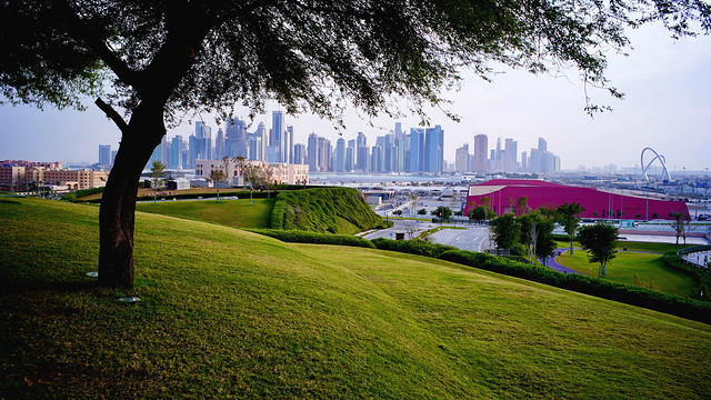 Doha skyline, Qatar, February 2020