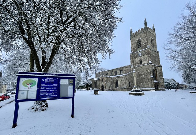 St Edburg’s church, Bicester, Oxfordshire, January 2021