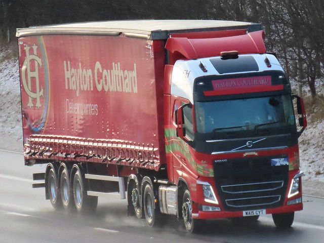Hayton Coulthard, Volvo FH (WA15CYT) On The A1M Northbound