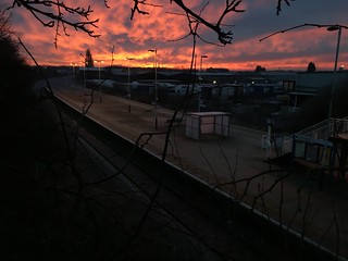 Sunrise over Netherfield Railway Station