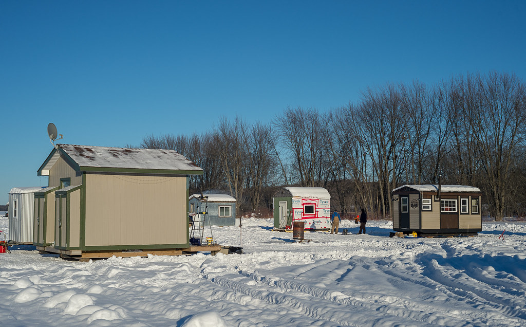 Ice Fishing Cabin, Petrie Island, Ottawa (Orleans), Ontari…