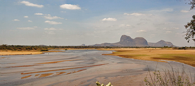 Lugenda River and inselbergs, Reserva do Niassa, Mozambique