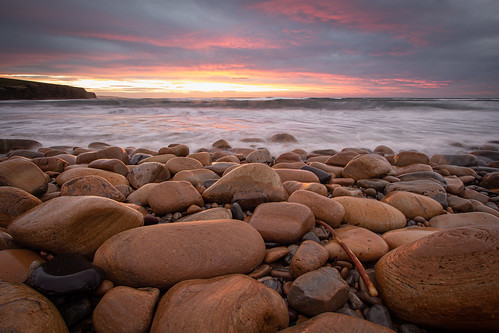orkney sun sunrise canon eos scotland outdoor water sky cloud rocks shoreline boulders tang