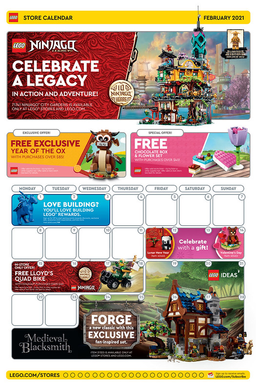 LEGO Promotions February 2021