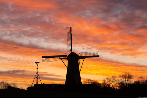 hanswesterink hoofddorp netherlands molen mill windmill sunrise clouds