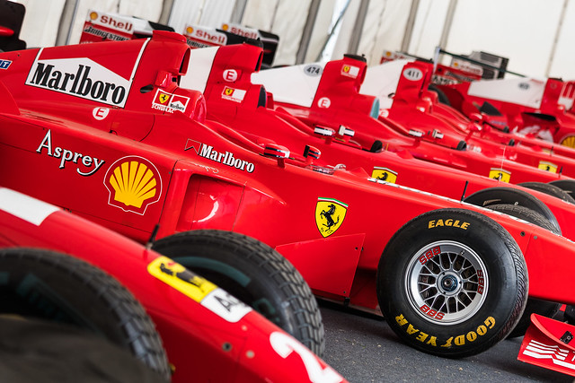 Schumacher Ferrari Formula 1 Cars - Goodwood Festival of Speed 2019