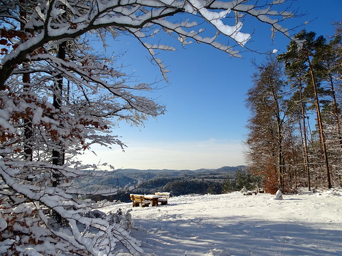 Lovely Winter Day - Ein schöner Wintertag by anne.w.51, After many dark days the clouds vanished and turned the snowy landscape into a beautiful "winte