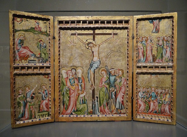 ca. 1340-1350 - 'triptych with the Crucifixion', Cologne, former Klarissenkloster St. Klara, Cologne, Wallraf-Richartz-Museum, Cologne, Germany