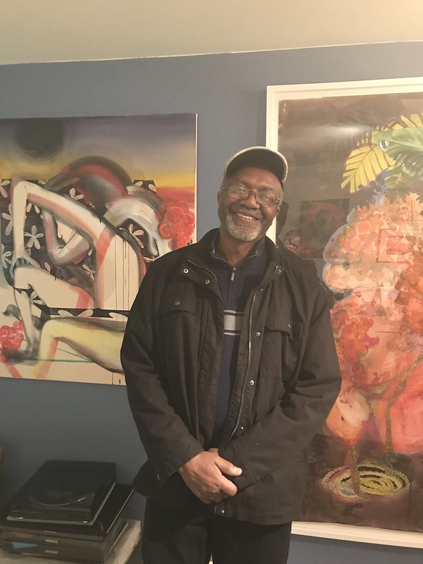 Artist Kerry James Marshall at our home
