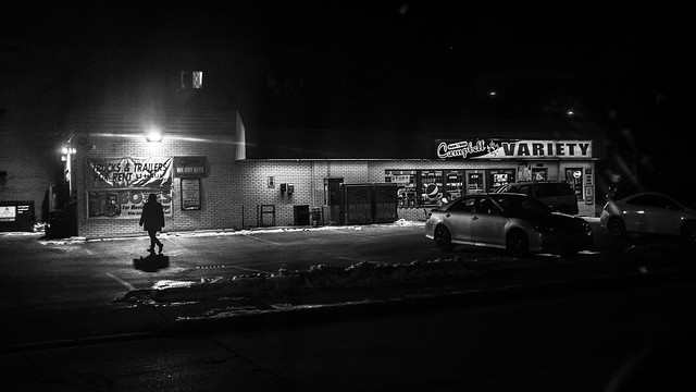 Through The Parking Lot. Windsor, ON.